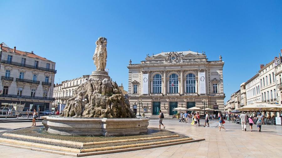Montpellier, na França: para os viajantes não vacinados, está mantida a obrigação de apresentar um teste negativo para entrar no país - Divulgação/Booking.com