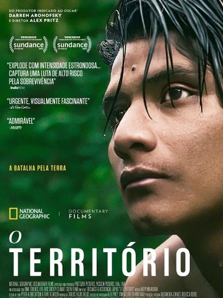 Cartaz do filme "O Território", que conta com a trilha sonora de Eric Terena - Reprodução - Reprodução