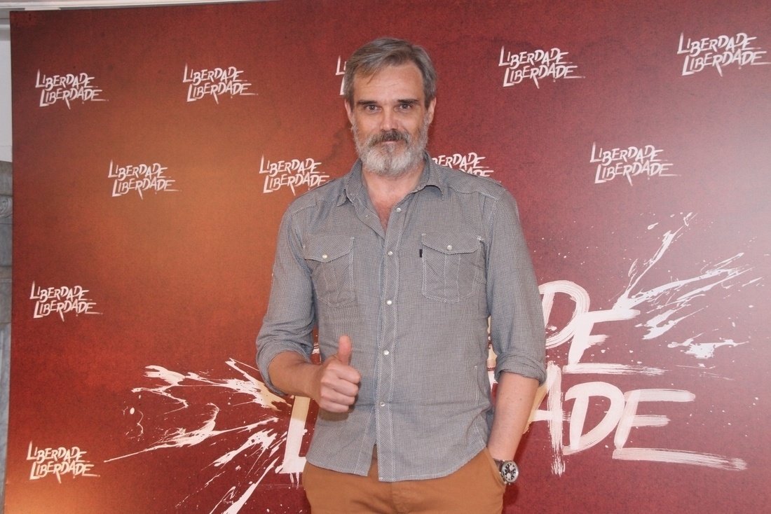 31.mar.2016 - Dalton Vigh comparece à festa de lançamento de "Liberdade, Liberdade", no Rio - Thyago Andrade e Graça Paes/ Brazil News