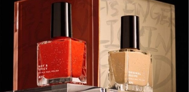 Esmaltes com sabor de frango da KFC - Divulgação - Divulgação