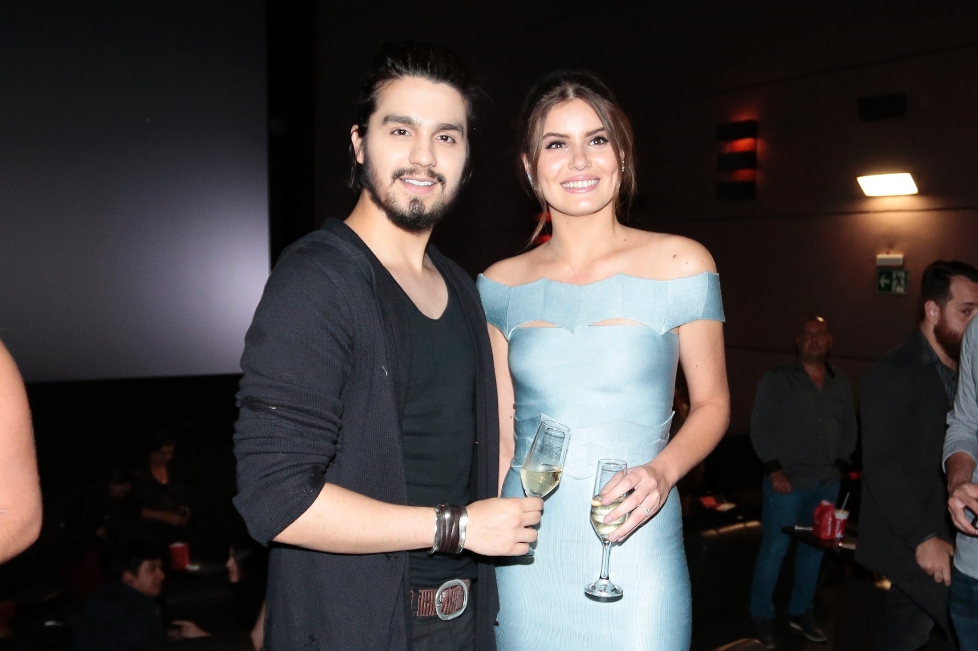7.nov.2016 - Na noite desta segunda-feira, Luan Santana reuniu a imprensa e convidados famosos em um cinema de um shopping em São Paulo para o lançamento do CD e DVD "LS - 1977" - Rafael Cusato/Brazil News