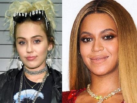 Miley Cyrus, Beyoncé e Leonardo DiCaprio - Getty Images/Montagem