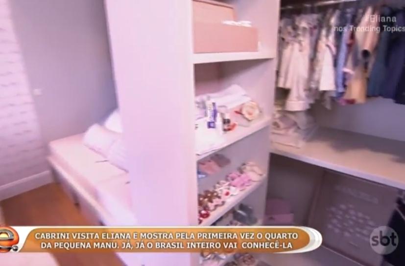 O quarto da pequena Manuela, de dois meses - Reprodução / SBT