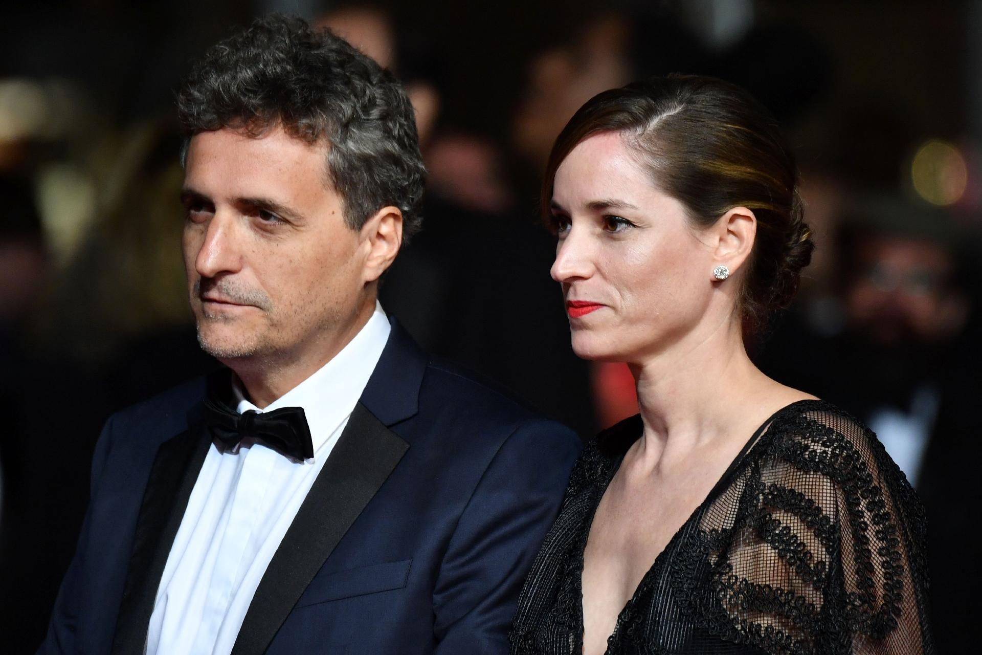 Pré-estreia de "Bacurau" em Cannes: Kleber Mendonça Filho e a produtora francesa Emilie Lesclaux - Alberto Pizzoli/AFP