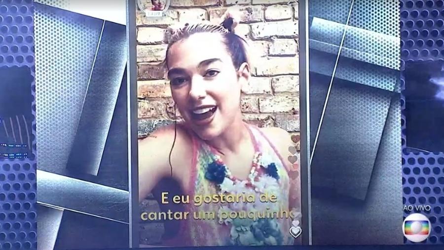 Dua Lipa aparece no BBB 20 - Reprodução/TV Globo
