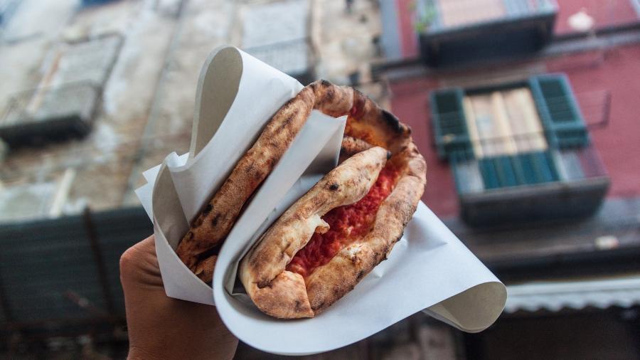 A tradicional pizza napolitana também vai ganhar releituras durante o período de homenagens ao poeta - Getty Images/iStockphoto