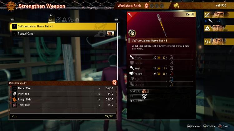 Mejores Armas Yakuza Like A Dragon