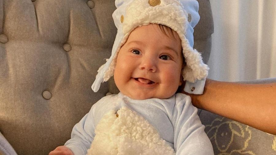 Gabi Brandt comemora os quatro meses do filho Henri, fruto do casamento com Saulo Poncio - Reprodução/Instagram