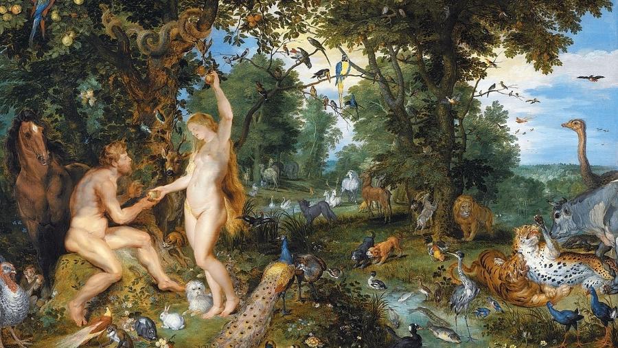 Representação do Jardim do Éden por Peter Paul Rubens e Jan Brueghel - Wikimedia Commons