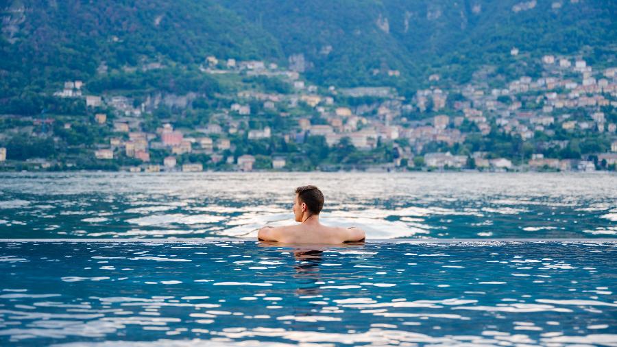 Piscina do Mandarin Oriental Lago di Como