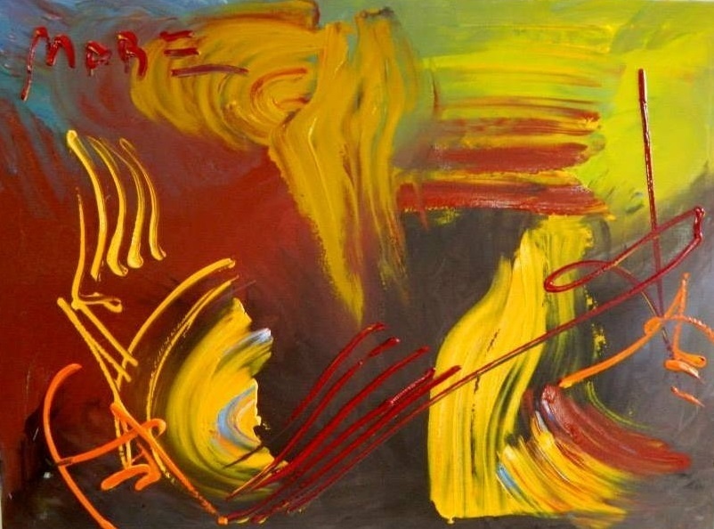 Obra do médium Giovanni D' Andrea, atribuída a Manabu Mabe - Reprodução/Facebook