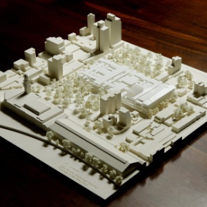 Maquete do Complexo Cultural da Luz, projeto da dupla de arquitetos suíços Jacques Herzog e Pierre de Meuron, encomendado em 2009 pelo Governo do Estado de São Paulo - Eduardo Knapp/Folhapress