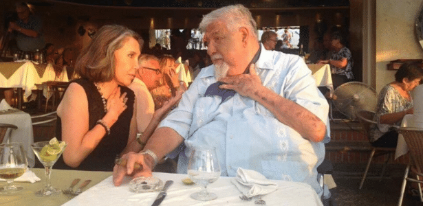 Os atores colocaram a conversa em dia durante um almoço - Reprodução/Twitter Viviane_Souza29 - Reprodução/Twitter Viviane_Souza29