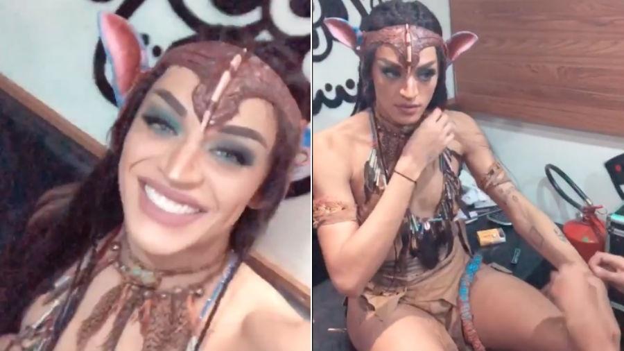 Pabllo Vittar se veste de "Avatar" - Reprodução/Instagram