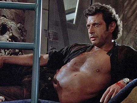 Icônica cena de Jeff Goldblum em "O Parque dos Dinossauros" - Divulgação