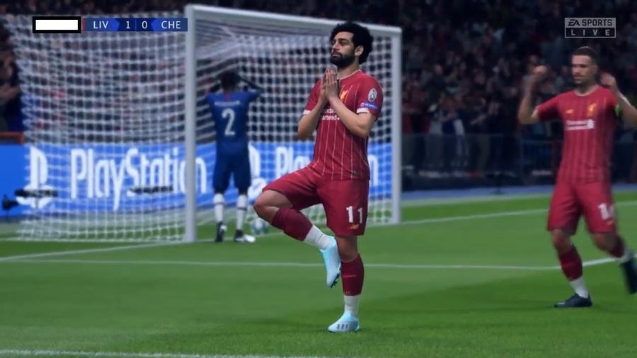 Salah também faz Yoga no FIFA 20 - Reprodução