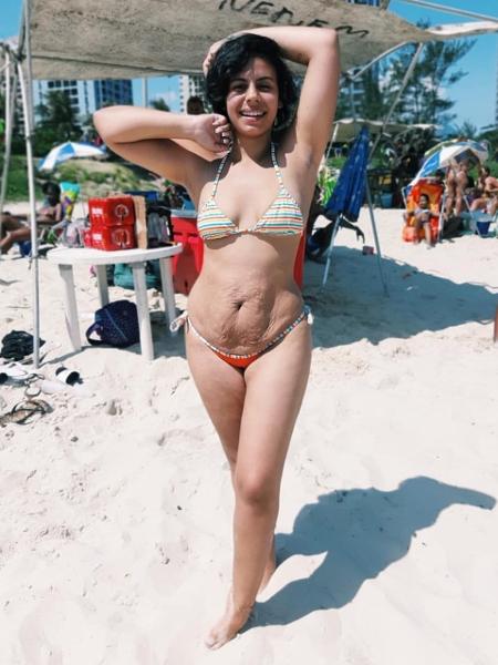 Amanda de Almeida é uma das mulheres que incentivam o "verão da barriga" - Arquivo Pessoal