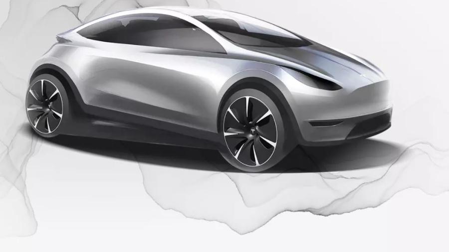 Imagem de possível novo compacto da Tesla - Divulgação