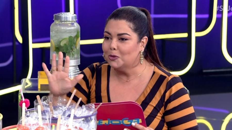 Fabiana Karla durante o Se Joga, da Globo - Reprodução/TV Globo