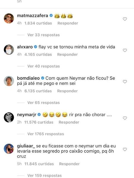 Flay neymar - Reprodução/Instagram - Reprodução/Instagram