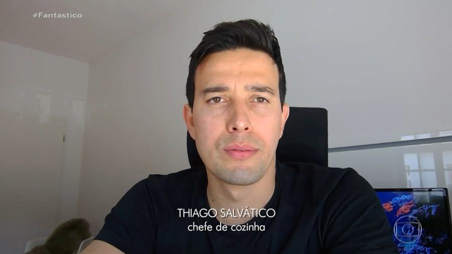Thiago Salvático alega ter mantido um relacionamento com Gugu desde 2011; ele esteve no velório, em São Paulo - Reprodução/Globo