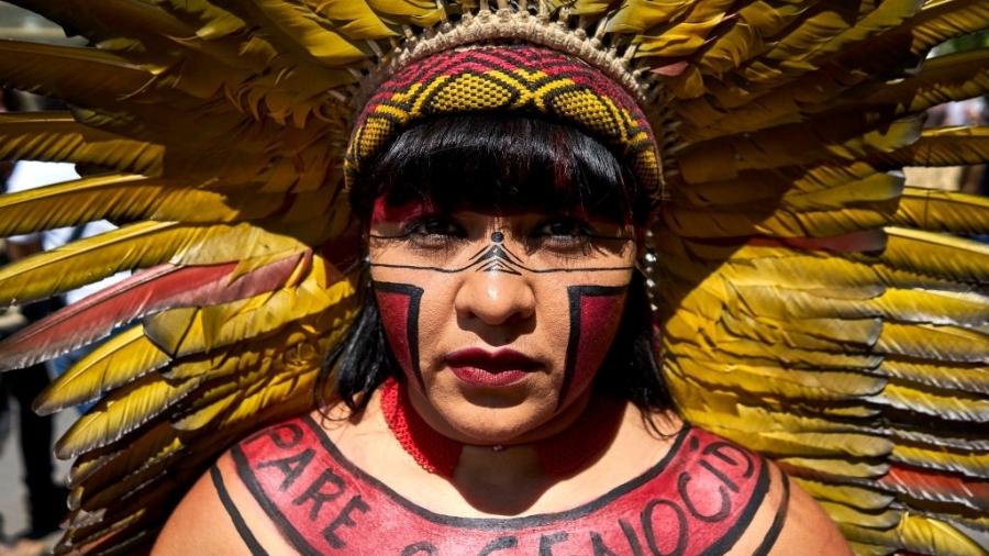 Célia Xakriabá, líder indígena: "Mulheres sabem como curar a Terra" - Pablo Albarenga/picture alliance via Getty Images