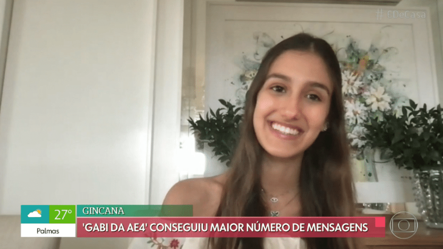 "Gabi da AE4" participou do "É de Casa" - Reprodução / Globo