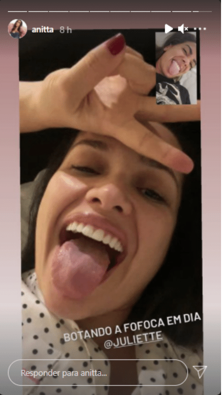 Story de Anitta - Reprodução/Instagram - Reprodução/Instagram