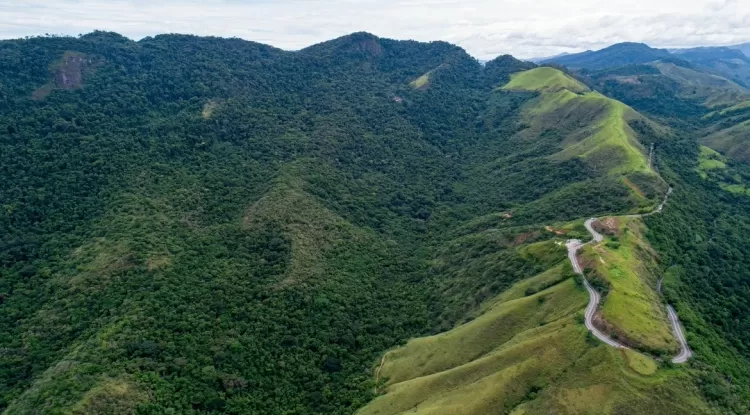 A área da reserva onde está localizada a Terra dos Dinos, em Miguel Pereira (RJ) - Divulgação - Divulgação