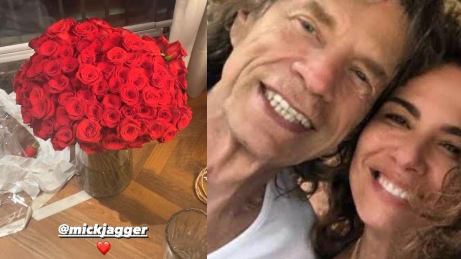 Luciana Gimenez recebeu flores de Micky Jagger - Instagram/Reprodução