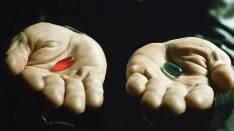 matrix blue or red pill youtube