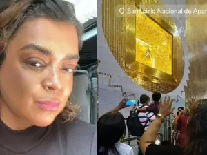 Preta Gil visita santuário de Aparecida: 'Agradecer pelo tratamento'