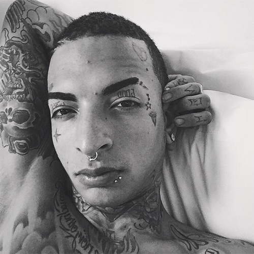 Sobrancelha com fendas - Reprodução/Instagram/@guimemc