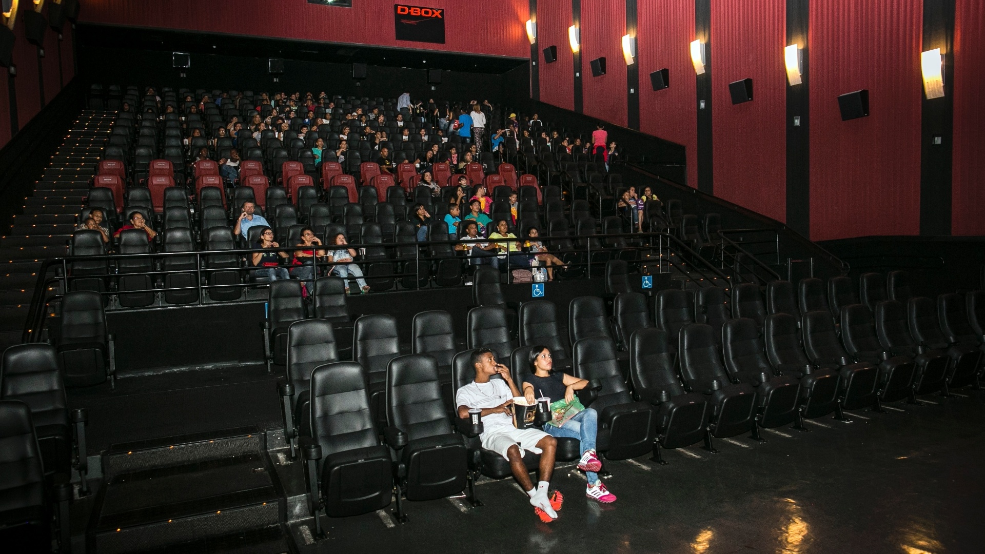28.jan.2016 - Estreia do Filme "Os Dez Mandamentos", no Cinemark Shopping Metrô Boulevard Tatuape. Na foto, a sessão das 12h45 na sala 3, que estava marcada como esgotada no site e na bilheteria - Bruno Santos/UOL