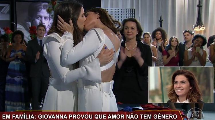 Giovanna Antonelli e Tainá Müller na novela "Em Família" - Reprodução/TV Globo - Reprodução/TV Globo