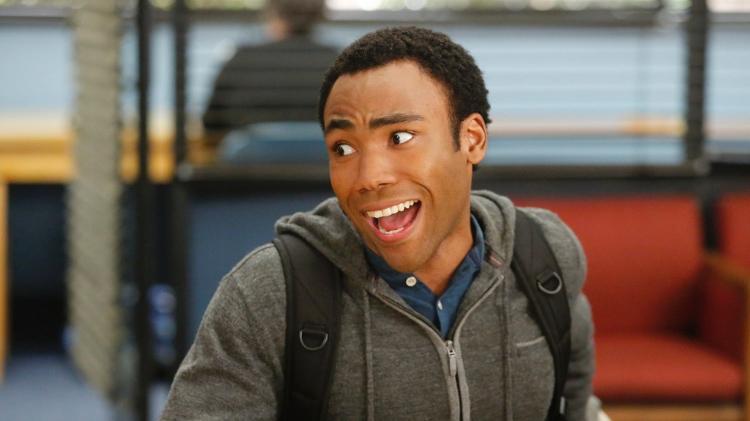 Donald Glover em "Community" -  Vivian Zink/NBC/NBCU Photo Bank via Getty Images -  Vivian Zink/NBC/NBCU Photo Bank via Getty Images