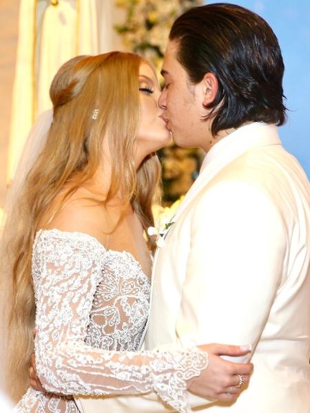 Whindersson Nunes e Luísa Sonza no dia do casamento - Manuela Scarpa/Brazil News