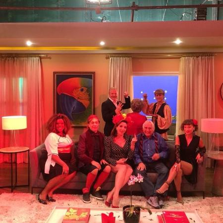 Elenco do filme "Sai de Baixo" - Reprodução/Instagram/miguelfalabellareal - Reprodução/Instagram/miguelfalabellareal