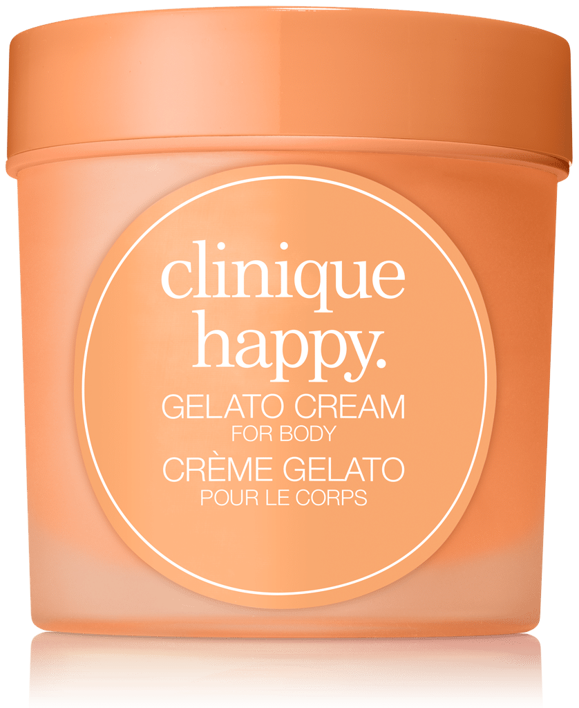 Creme hidratante com textura de sorvete Clinique Happy Gelato Cream for Body, R$195, Clinique, clinique.com.br - Divulgação