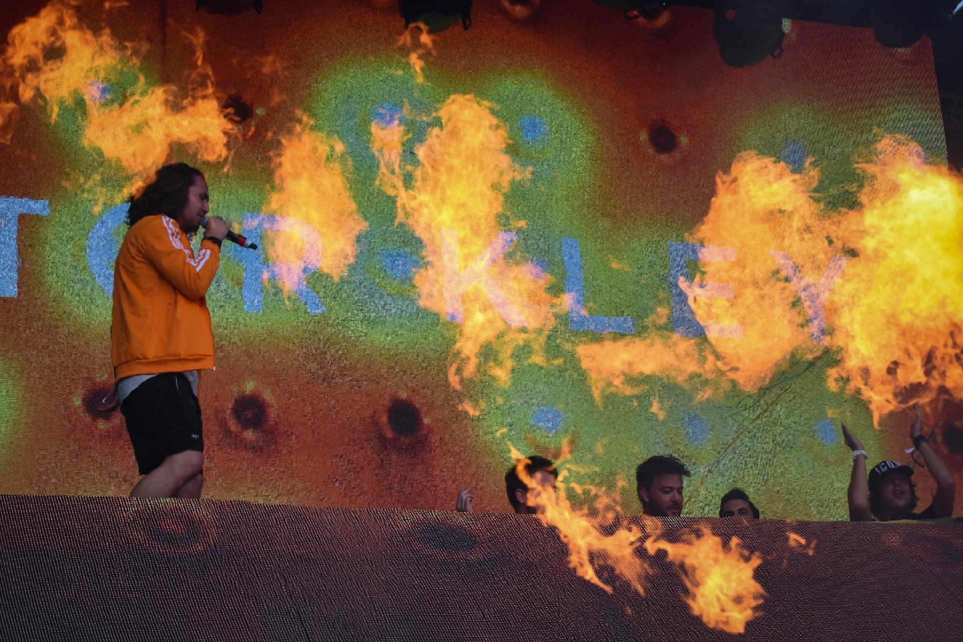 Vitor Kley se apresenta com os duos Chemical Surf e Dubdogz no Lollapalooza - Flavio Moraes/UOL