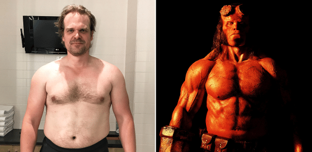 Transformação | David Harbour foi de xerife fofo a um Hellboy bombado