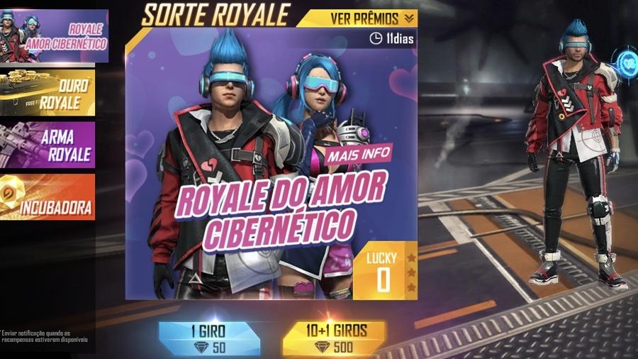 Novo Diamante Royale do Free Fire! Confira o novo conjunto feminino qu