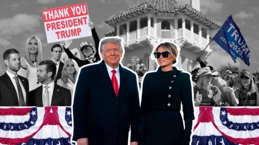 Donald Trump e Melania Trump deixaram a Casa Branca 4 anos antes do que gostariam - BBC