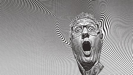 alucinógenos; ilusão de ótica - iStock - iStock