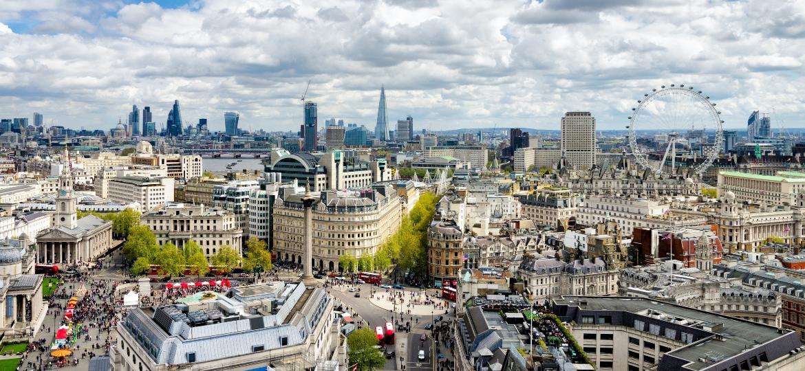 Panorama do horizonte de Londres, a capital do Reino Unido - Stewart Marsden/Getty Images/iStockphoto