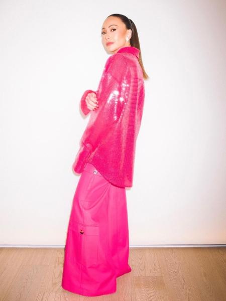 Sabrina Sato com look pink é uma das inspirações para você adotar no seu visual - Reprodução Instagram @sabrinasato