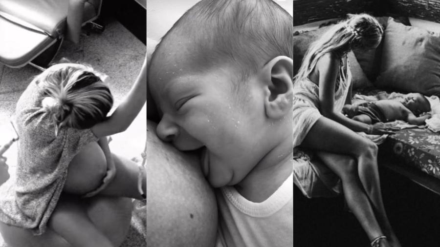A supermodelo sul-africana Candice Swanepoel escolheu ter um parto humanizado no Brasil, em 2016 - Reprodução/ Instagram @candiceswanepoel