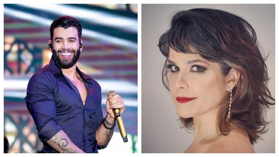 O cantor Gusttavo Lima e a atriz Samara Felippo são algumas das celebridades que já falaram abertamente sobre sexo quando a mulher está menstruada - Reprodução
