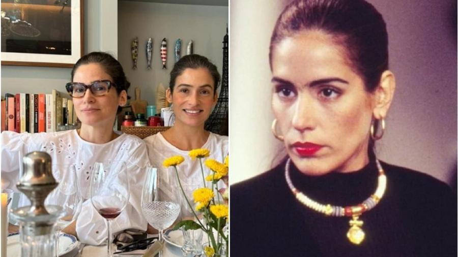 Renata Vasconcellos afirma que Gloria Pires pediu um workshop com ela e sua irmã gêmea - Reprodução/Instagram e Globo