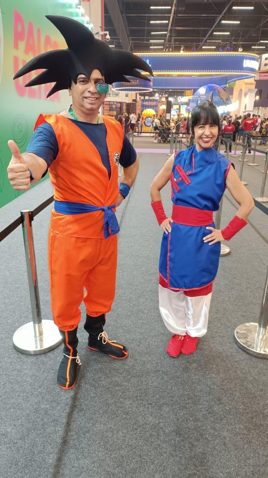 CCXP: Goku e Chichi de Dragon Ball Z - Fábio Garcia/UOL